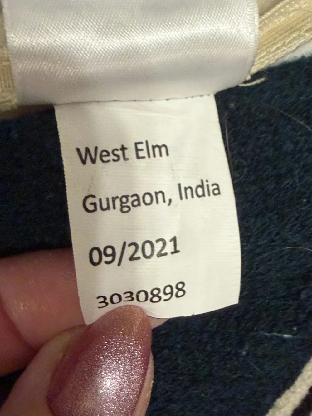West Elm textured woven